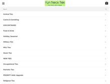 Tablet Screenshot of fun-ties.com